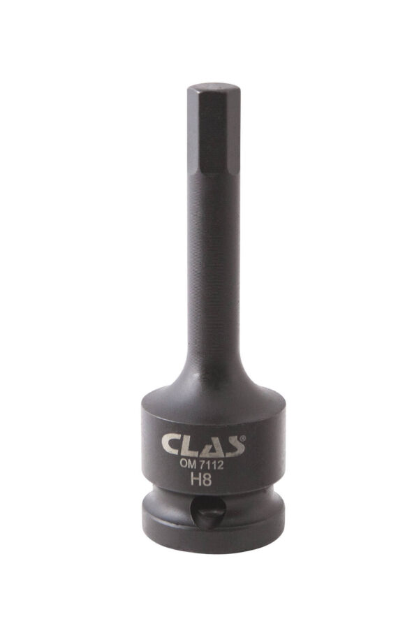 Douille embout choc héxagonale 8mm L.78mm 1/2" Cr-Mo - SA 0479 - CLAS Equipements