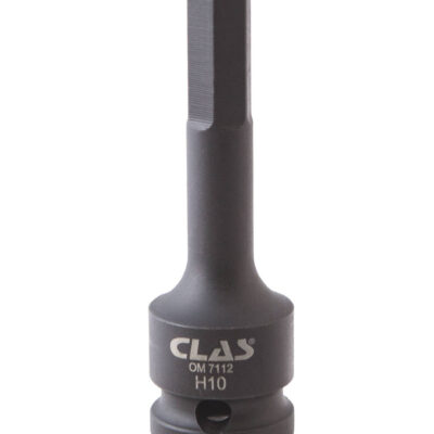Douille embout choc héxagonale 10mm L.78mm 1/2" Cr-Mo - SA 0480 - CLAS Equipements