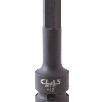 Douille embout choc héxagonale 12mm L.78mm 1/2" Cr-Mo - SA 0481 - CLAS Equipements