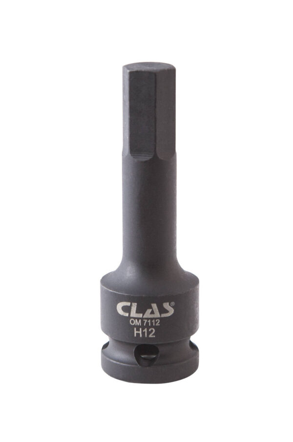 Douille embout choc héxagonale 12mm L.78mm 1/2" Cr-Mo - SA 0481 - CLAS Equipements