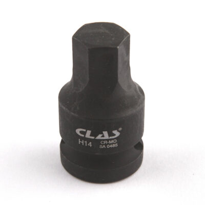 Douille choc écrou moyeu VAG héxagonale 14mm L.43mm 1/2" Cr-Mo - SA 0485 - CLAS Equipements