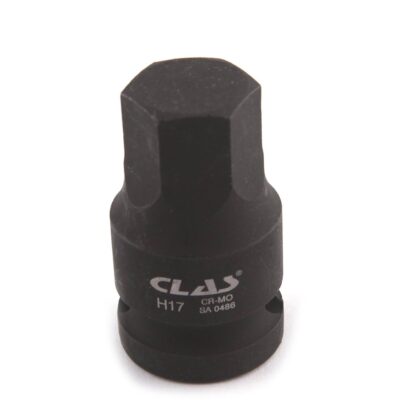 Douille choc écrou moyeu VAG héxagonale 17mm L.43mm 1/2" Cr-Mo - SA 0486 - CLAS Equipements