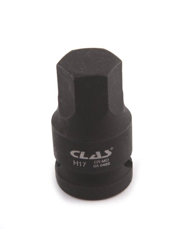 Douille choc écrou moyeu VAG héxagonale 17mm L.43mm 1/2" Cr-Mo - SA 0486 - CLAS Equipements