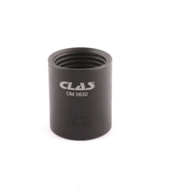 Douille filetage inversé 26mm L.38mm 1/2" Cr-Mo - SA 0653 - CLAS Equipements