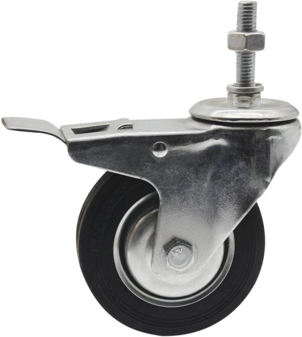 Paire de roues pivotantes avec frein ø100x30mm pour chariots OC 0711 et chevalets OC 0716 - SA 0711 - CLAS Equipements