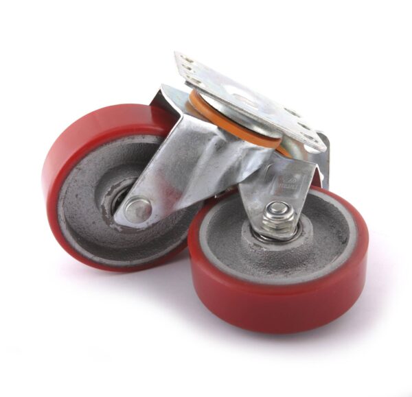 Paire de roues pivotantes ø100x31mm pour supports moteurs OM 0701 - SA 0728 - CLAS Equipements