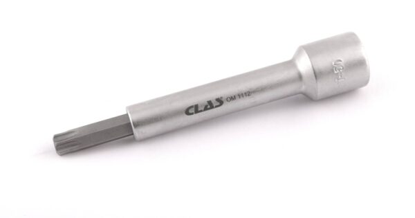 Douille embout torx T50 L.123mm 1/2" CrV - SA 1176 - CLAS Equipements