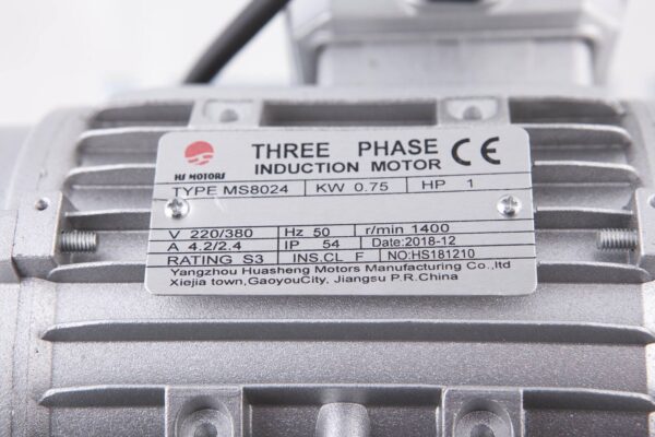 Moteur électrique 1100W 400V triphasé pour monte/démonte pneus DM 1000 - SA 2093 - CLAS Equipements – Image 2