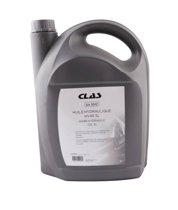 5 litres d'huile hydraulique HV46 (spécial ponts élévateurs) - SA 3012 - CLAS Equipements
