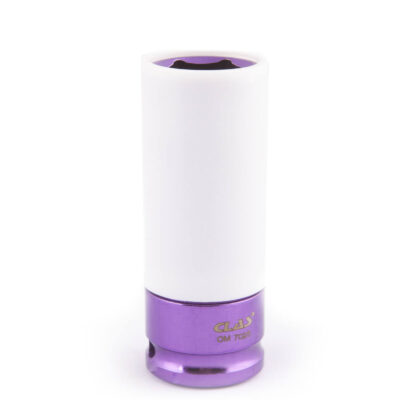 Douille choc gainée 1/2" 22mm violette Cr-Mo pour jantes - SA 5021 - CLAS Equipements