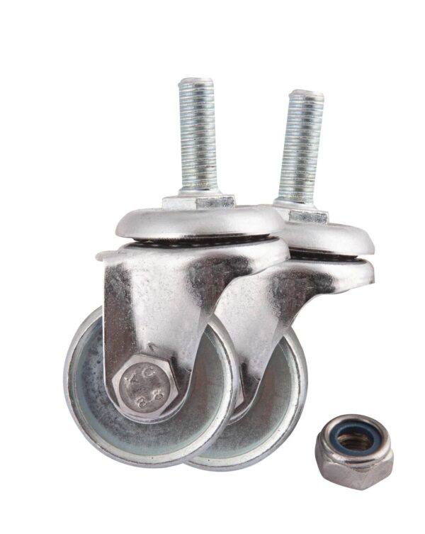 Paire de roues pivotantes ø40x16mm pour cric rouleur OH 5309 - SA 5412 - CLAS Equipements