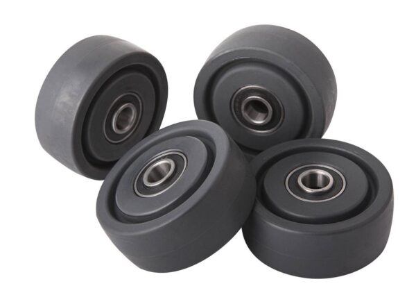 Jeu de 4 roues fixes ø72x28mm pour cric rouleur OH 6030 - SA 6030 - CLAS Equipements