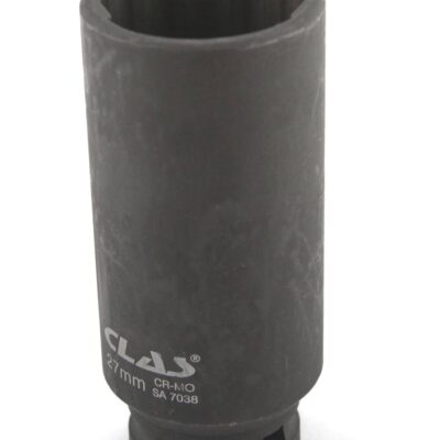 Douille à choc écrou moyeu VAG 12 pans 27mm 1/2" L.85mm Cr-Mo - SA 7038 - CLAS Equipements
