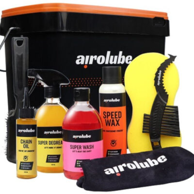 Huile & Lubrifiant Kit de nettoyage avec huile de chaîne et seau pour vélo 8 pièces - Airolube