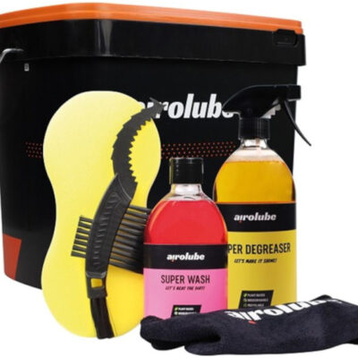 Détergents Kit de nettoyage de base avec seau pour vélo 5 pièces - Airolube