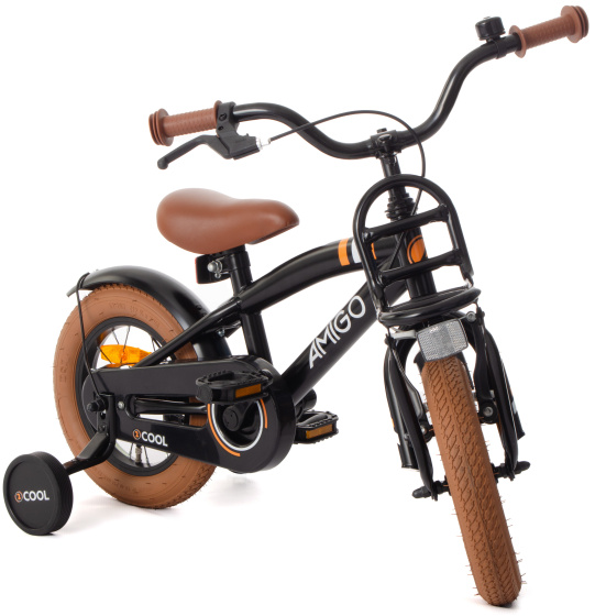 Children bikes 2Cool 12 Pouces 21 cm Garçon Frein à rétropédalage Noir - AMIGO – Image 4