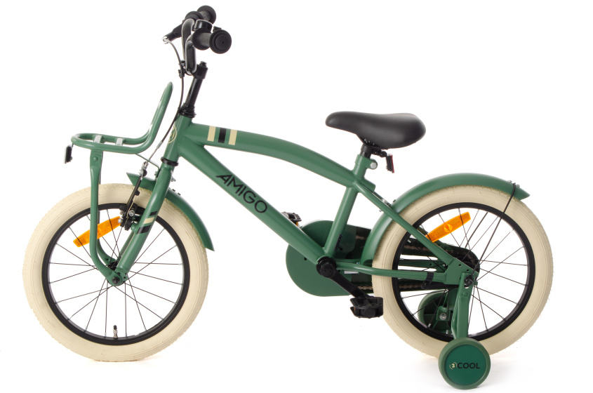 Children bikes 2Cool 16 Pouces 26 cm Garçon Frein à rétropédalage Vert - AMIGO – Image 3