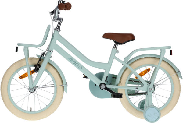 Children bikes Bella 16 Pouces 26 cm Fille Frein à rétropédalage Vert - AMIGO – Image 9