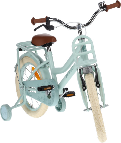 Children bikes Bella 16 Pouces 26 cm Fille Frein à rétropédalage Vert - AMIGO – Image 10