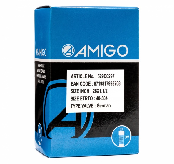 Chambres à air 26 inch Tube intérieur 26 x 1 1/2 (40-584) DV 45 mm - AMIGO – Image 2
