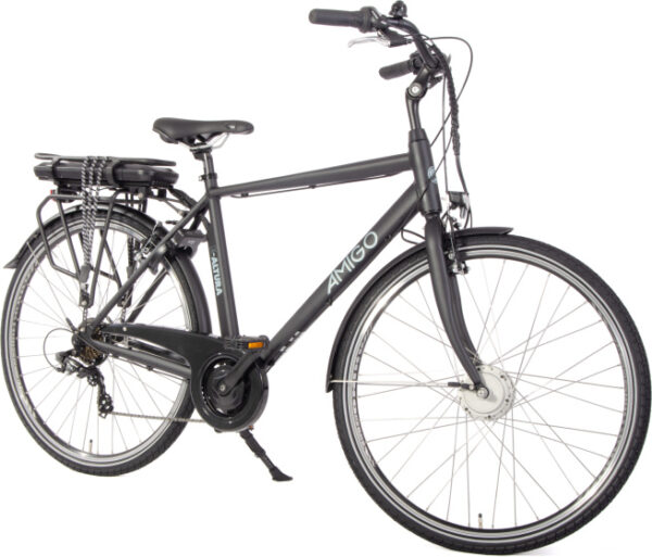 Vélos de ville électriques E-Altura D1 28 Pouces 53 cm Homme 7SP V-Brake Noir mat - AMIGO – Image 11