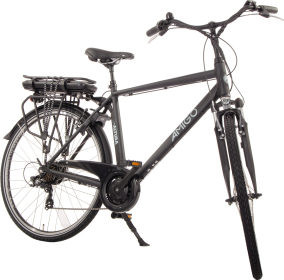 Vélos de ville électriques E-Altura D2 28 Pouces 53 cm Homme 7SP V-Brake Noir mat - AMIGO – Image 10