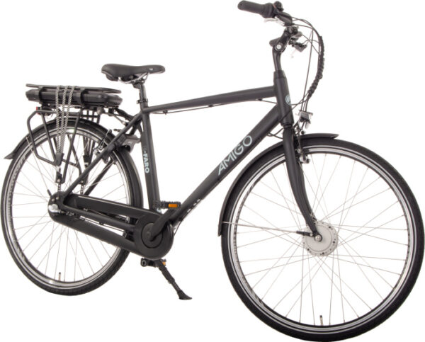 Vélos de ville électriques E-Faro S1 28 Pouces 53 cm Homme 3SP V-Brake Noir mat - AMIGO – Image 5