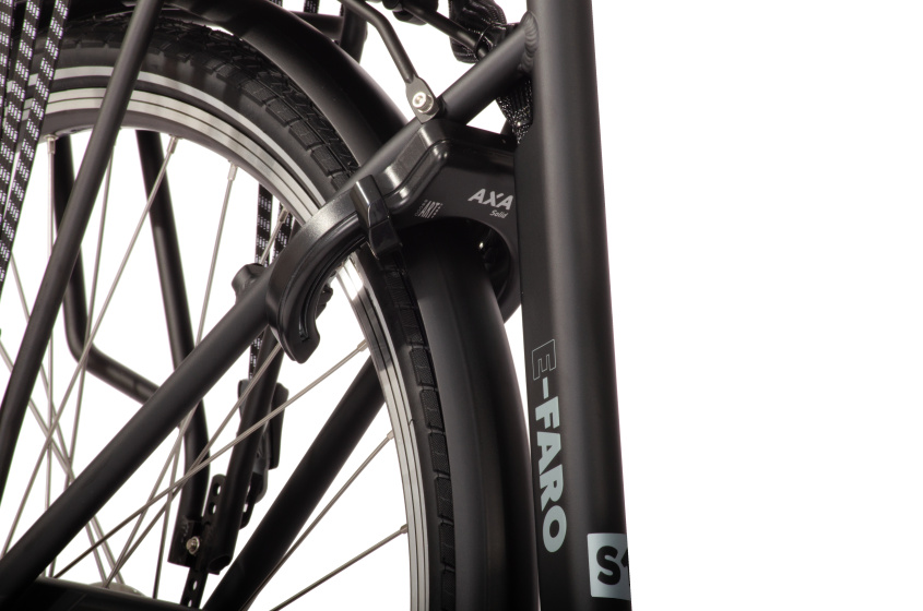 Vélos de ville électriques E-Faro S1 28 Pouces 53 cm Homme 3SP V-Brake Noir mat - AMIGO – Image 7
