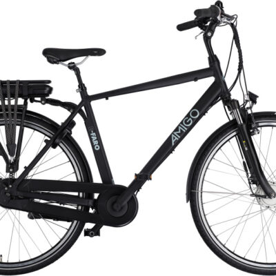 Vélos de ville électriques E-Faro S2 28 Pouces 53 cm Homme 7SP Rollerbrakes Noir mat - AMIGO