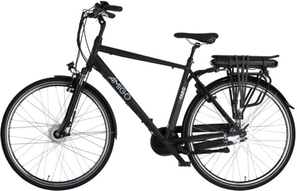 Vélos de ville électriques E-Faro S2 28 Pouces 53 cm Homme 7SP Rollerbrakes Noir mat - AMIGO – Image 3