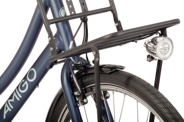 Vélos transporteurs électriques E-Lagos T3 28 Pouces 50 cm Femme 7SP Rollerbrakes Bleu mat - AMIGO – Image 5