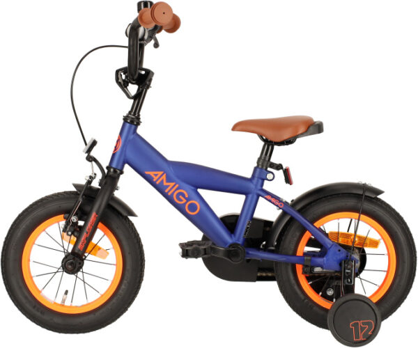 Children bikes Explorer 12 Pouces 20 cm Garçon Frein à rétropédalage Bleu/Orange - AMIGO – Image 3