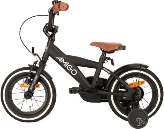 Children bikes Explorer 12 Pouces 20 cm Garçon Frein à rétropédalage Noir/Blanc - AMIGO – Image 3