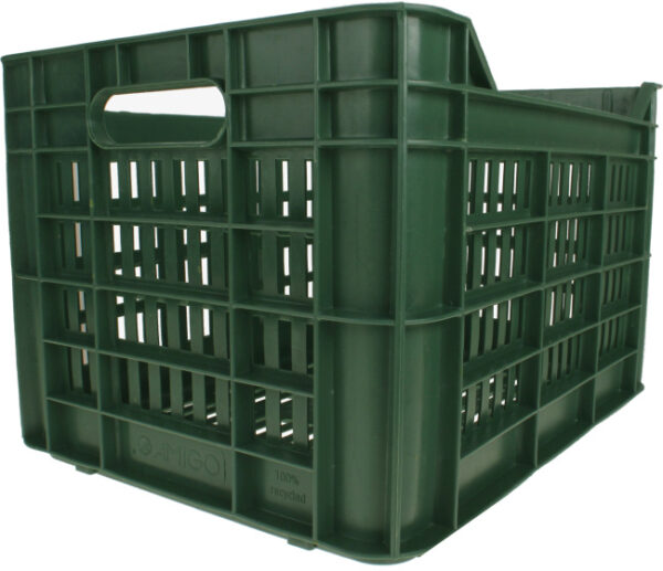 Caissons vélos caisse à vélo 30 litres 100% plastique recyclé vert foncé - AMIGO – Image 7