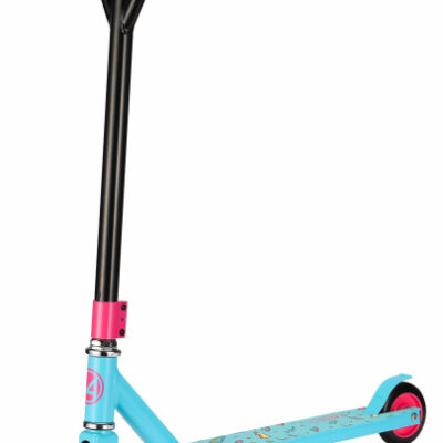 Stunt scooter Girlpower Trottinette cascadeuse Filles Frein à pied Bleu - AMIGO