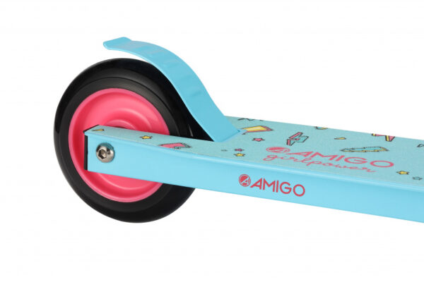 Stunt scooter Girlpower Trottinette cascadeuse Filles Frein à pied Bleu - AMIGO – Image 7