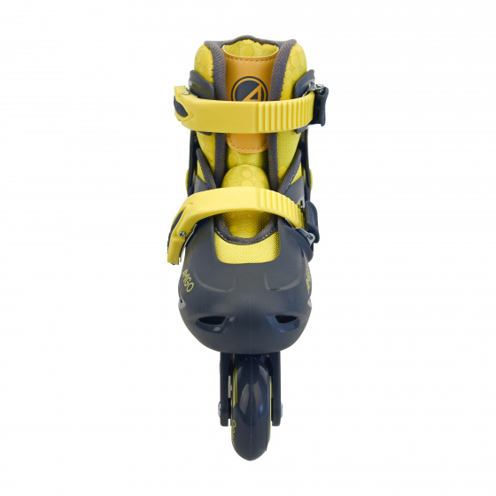 Patins à roulettes en ligne inlineskates Racer junior polypropylène jaune mt 34/37 - AMIGO – Image 3