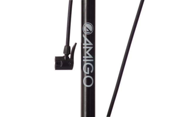 Bicycle pumps pompe à vélo de luxe avec manomètre 11 Bar 73 cm noir - AMIGO – Image 5