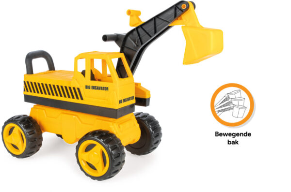 Excavatrices Big jouet excavateur 69 cm jaune/noir - Pilsan – Image 3