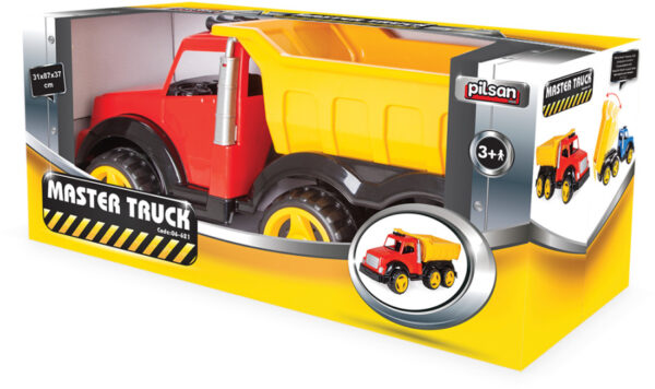 Toy vehicles Master camion rouge/noir - Pilsan – Image 4