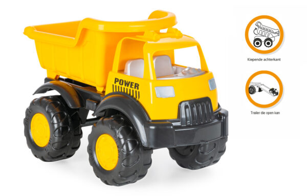 Toy vehicles Power camion jaune/noir - Pilsan – Image 3