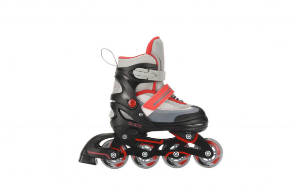 Patins à roulettes en ligne patins 2-in-1 Slide junior polypropylène noir/rouge mt 30/33 - AMIGO – Image 3