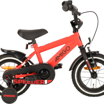 Children bikes Speeder 12 Pouces 21,5 cm Garçon Frein à rétropédalage Rouge/Noir - AMIGO