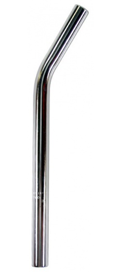 Selles broches seatpost BMX courbé 25,4 x 360 mm argent en acier - VWP – Image 2