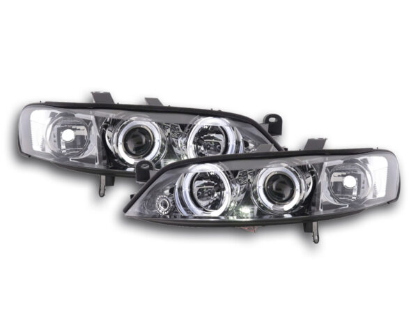 Phares avant Opel Vectra B An: 99-02 chrome -