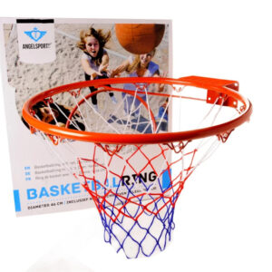 Basket-ball Anneau de basket avec filet 46 cm orange - Angel Sports