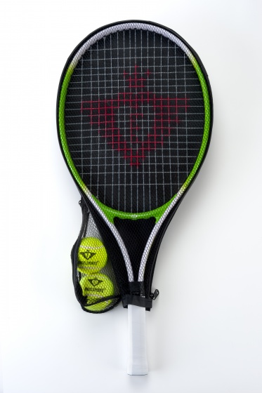 Tennis raquette de tennis 25 pouces avec deux balles vertes - Angel Sports – Image 3