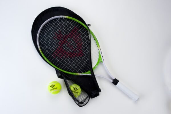 Tennis raquette de tennis 25 pouces avec deux balles vertes - Angel Sports – Image 4