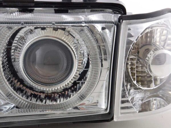 Phares angel eyes BMW 3er Limo type E36 92-98 chrome - – Image 6