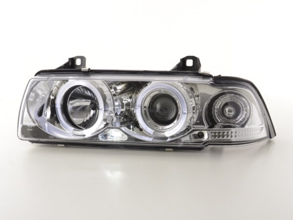 Phare avant BMW Série 3 Coupé type E36 92-98 chrome - – Image 2